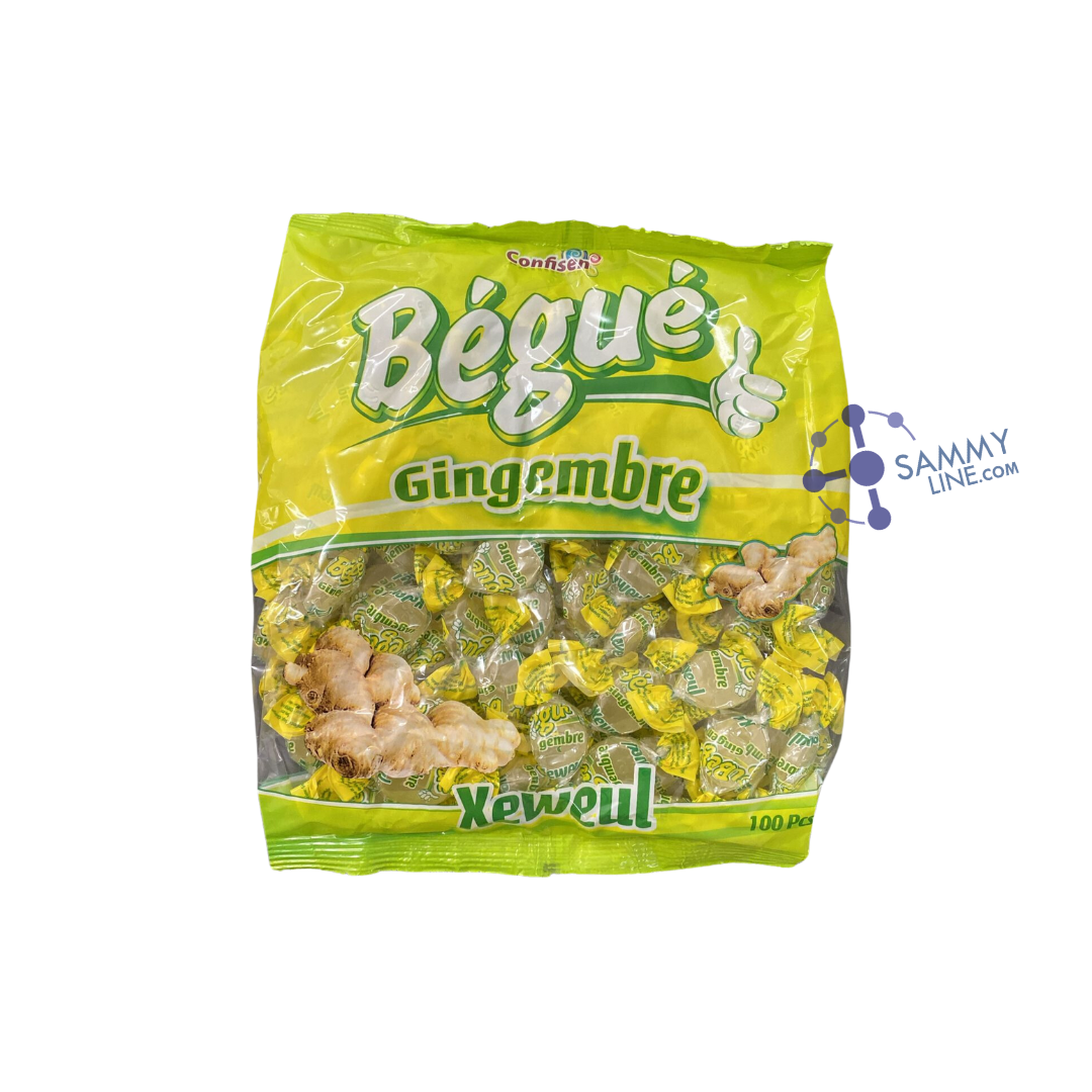 BEGUE GINGER CANDY 100pc - BONBON AU GINGEMBRE