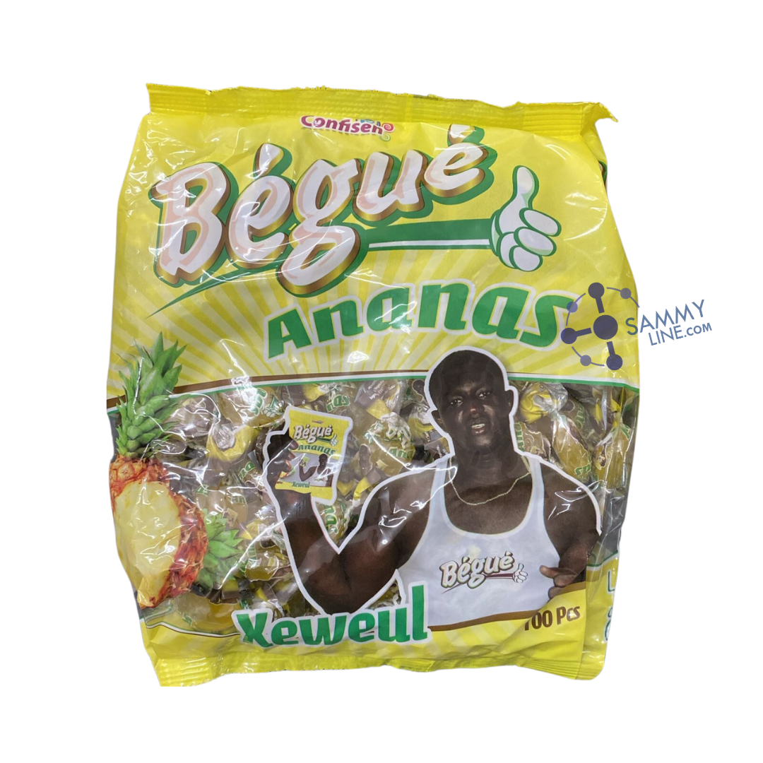 BEGUE PINEAPPLE CANDY 100pcs - BONBON AU ANANAS 100pcs