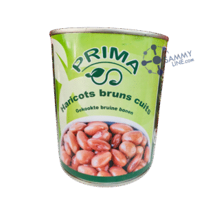 Canned cooked brown beans - Haricots bruns cuits conserve