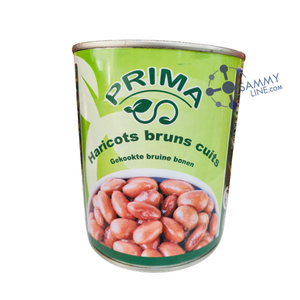 Canned cooked brown beans - Haricots bruns cuits conserve