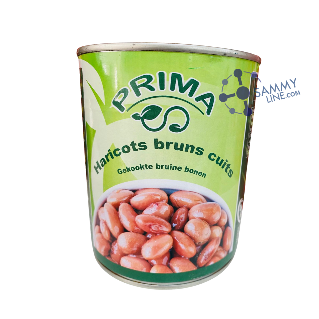 Canned cooked brown beans - Haricots bruns cuits conserve