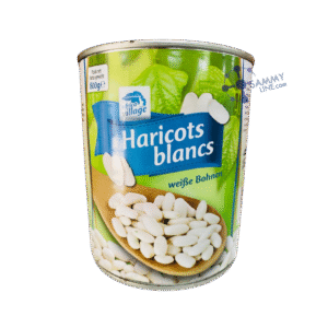 Canned cooked white beans - Haricots blancs cuits conserve