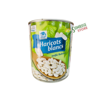 Canned cooked white beans - Haricots blancs cuits conserve
