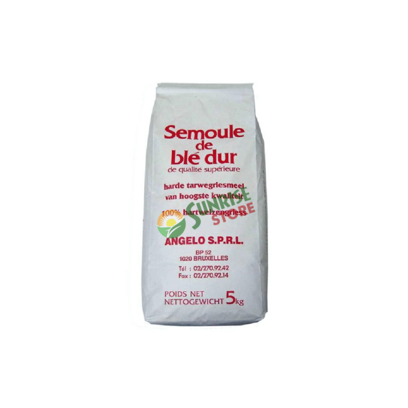 FINE SEMOLINA ANGELO 5kg - SEMOULE FINE JAUNE 5kg