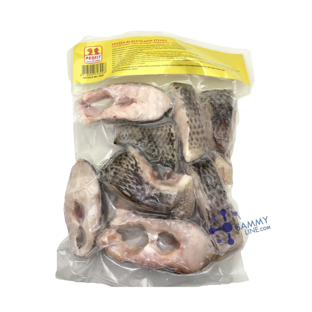 TILAPIA STEAK FROZEN PACKET  - POISSON TILAPIA COUPÉ SURGELÉ
