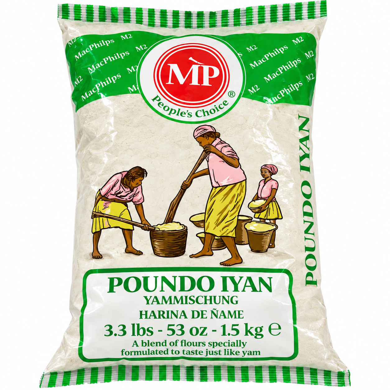 MP POUNDO IYAN 1.5KG - FARINE YAM 1.5KG