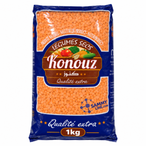 RED LENTILS 1kg - LENTILLES ROUGES 1kg