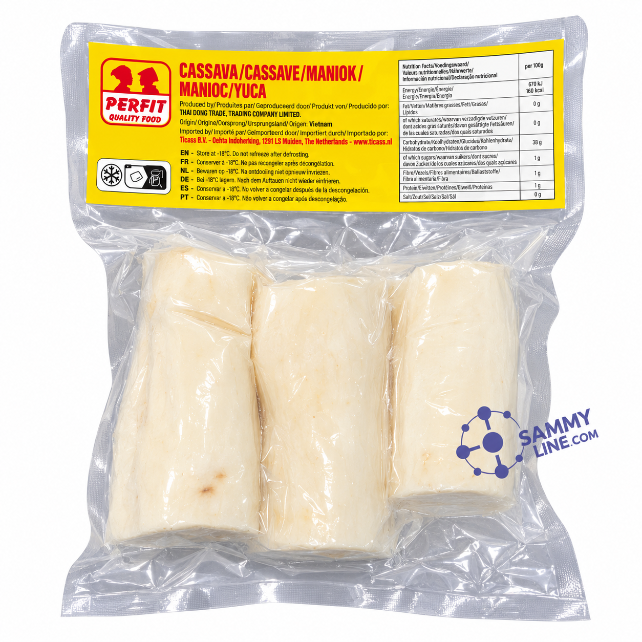 FROZEN CASSAVA 500G - MANIOC SURGELÉ 500 G